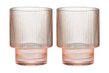 Design of LuxuryPOZZİ MİLANOPM0153 PINKPozzi Milano Modern Classic 2'li Su Bardağı Seti 250ml Pembe
