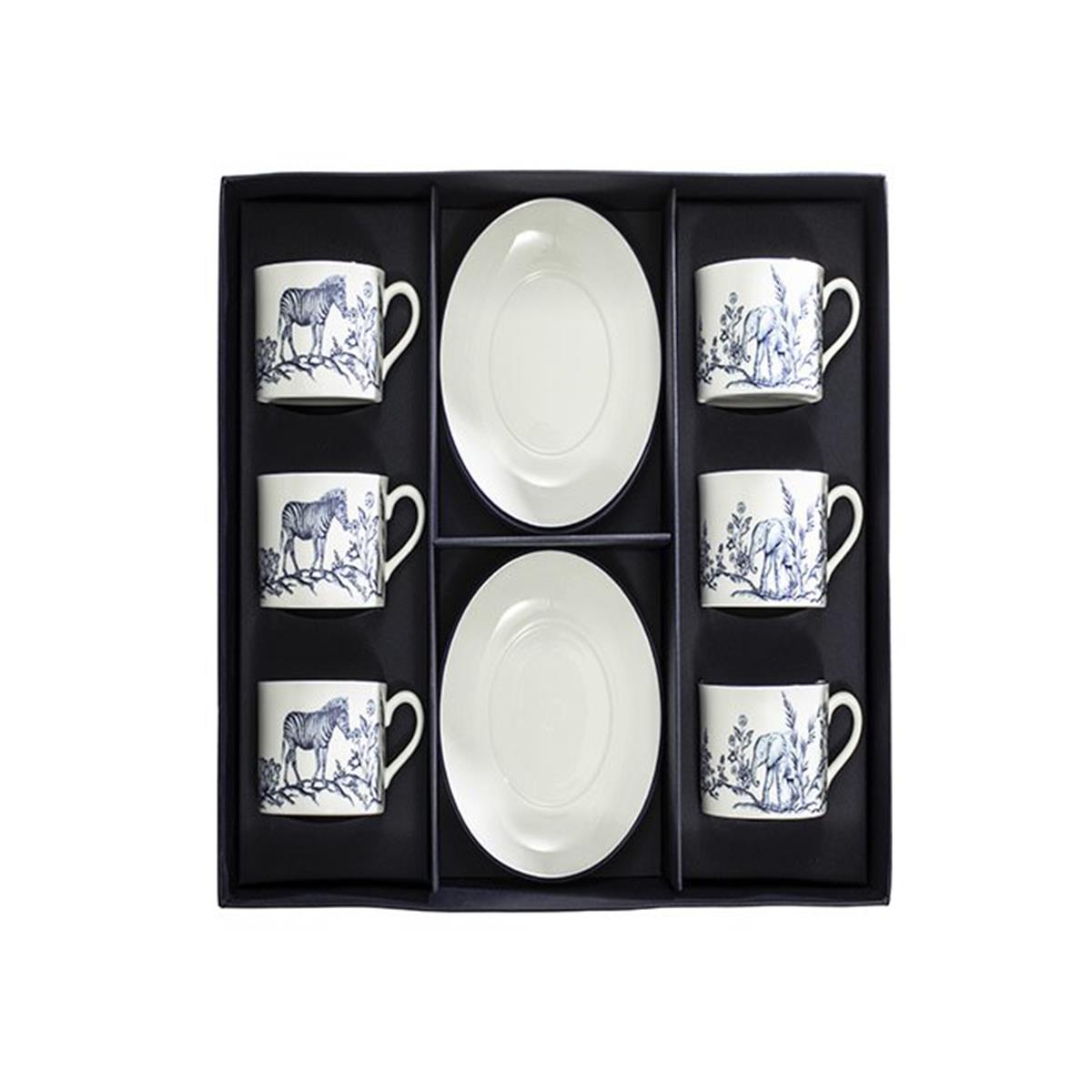 Design of LuxuryHALCYON DAYSBCNCS11T6CHALCYON DAYS NC - Serengeti - Tea Cup & Saucer Set of 6