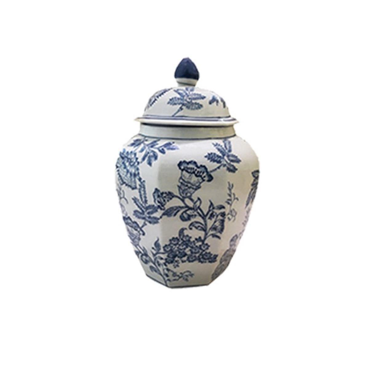 Design of LuxuryDESIGN OF LUXURYM-002442V-157C BLEU BLANC KAPAKLI VAZO K.BOY | designofluxury.com.tr V-157C BLEU BLANC KAPAKLI VAZO K.BOY