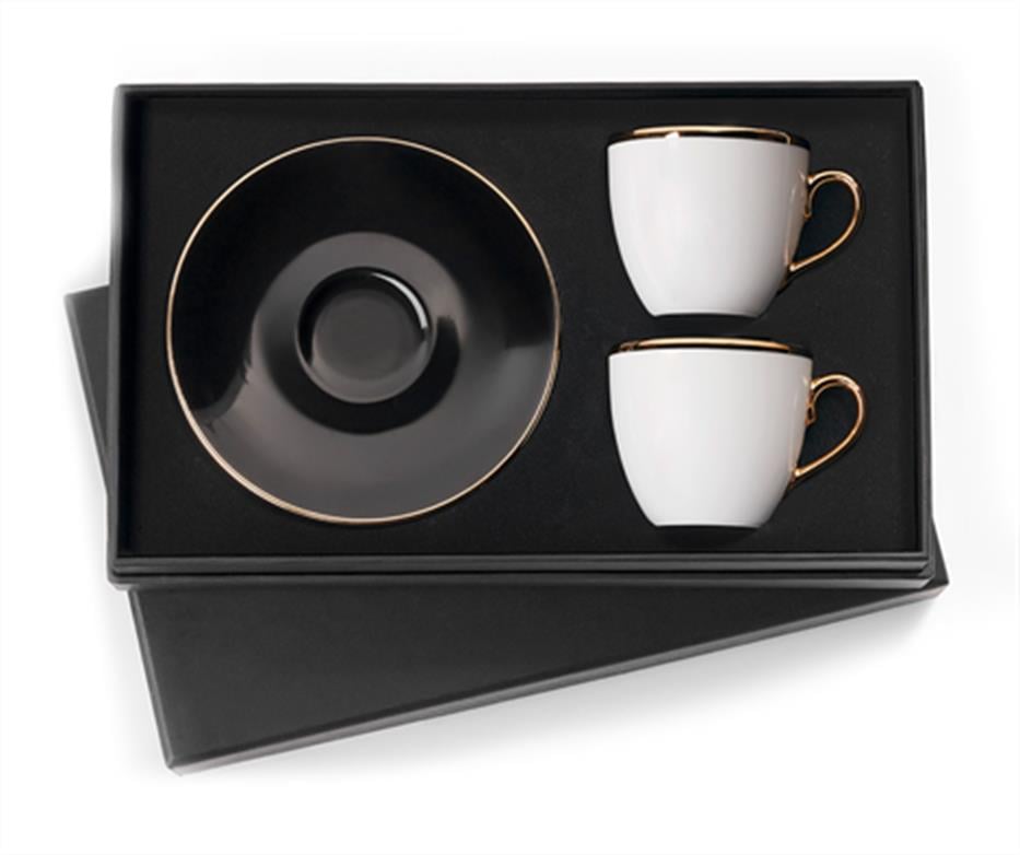 Design of LuxurySELAMLIQUESTCC01662'Li Fincan Seti (Siyah ) | designofluxury.com.tr 2'Li Fincan Seti (Siyah )