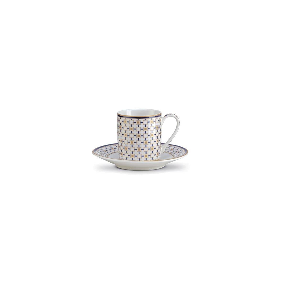 Design of LuxuryPOZZİ MİLANOPM0125 CHRLPozzi Milano Charles 2'li Porselen Kahve Fincanı 80 ml & Tabağı