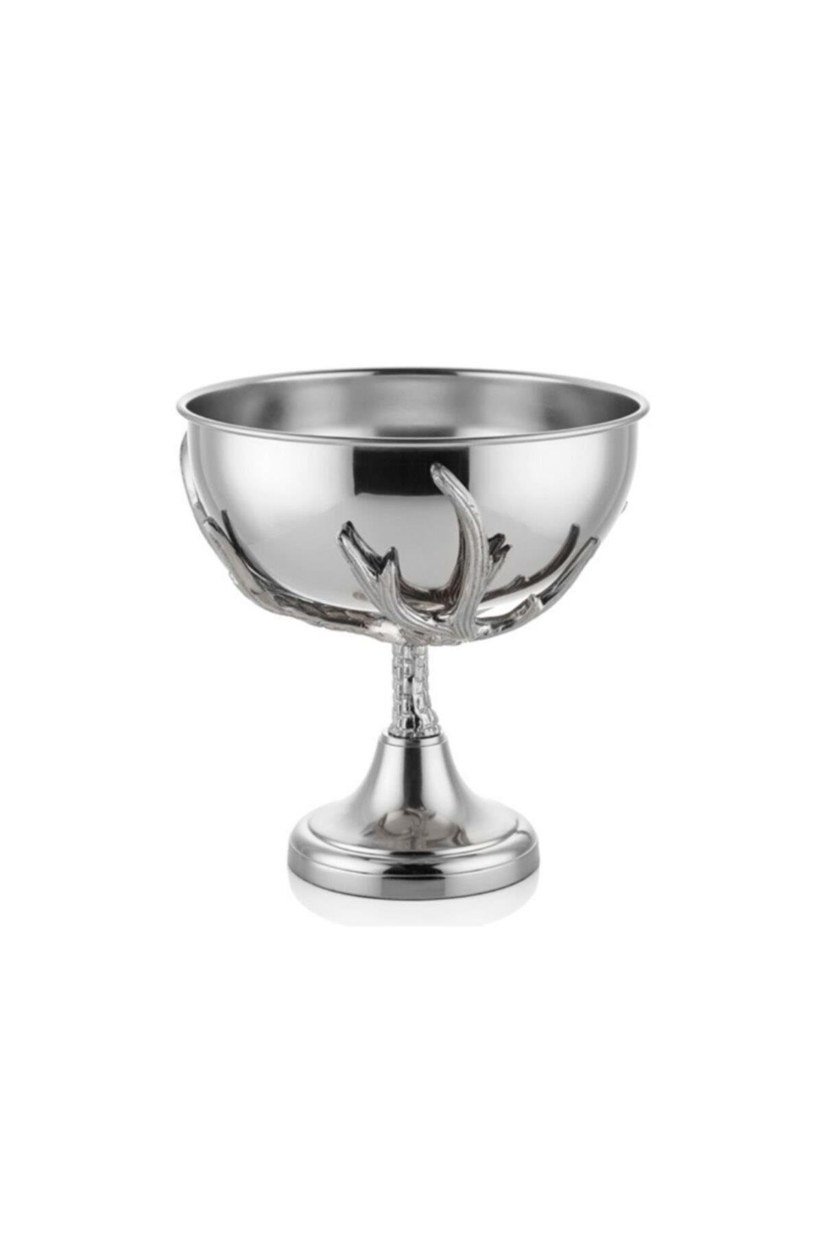Design of LuxuryDESIGN OF LUXURYM-0053951PRG-18519SM RAFELLE METAL TABANLI SILVER DEKORATIF KASE 33X33X34 CM