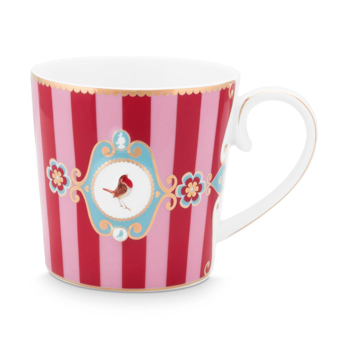 Design of LuxuryPİP STUDİO51002028Love Birds Bütük Mug, Kırmızı / Pembe 250 ML | designofluxury.com.tr Love Birds Büyük Mug, Kırmızı / Pembe 250 ML