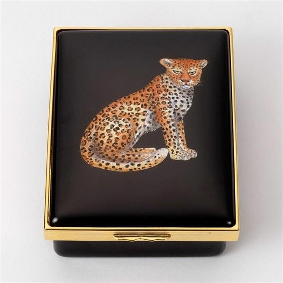 Design of LuxuryHALCYON DAYSENMWL0211GHALCYON DAYS MW Leopard - Enamel Box