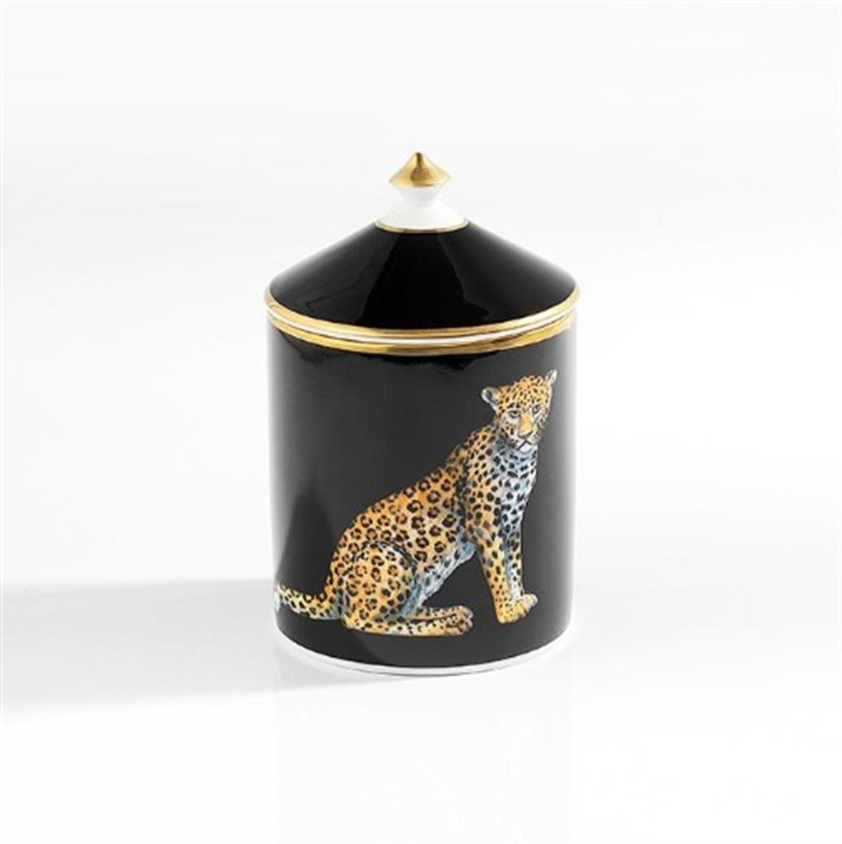 Design of LuxuryHALCYON DAYSBCMWL02LCGHALCYON DAYS MW - Leopard - Black - Jasmine -Lidded Candle