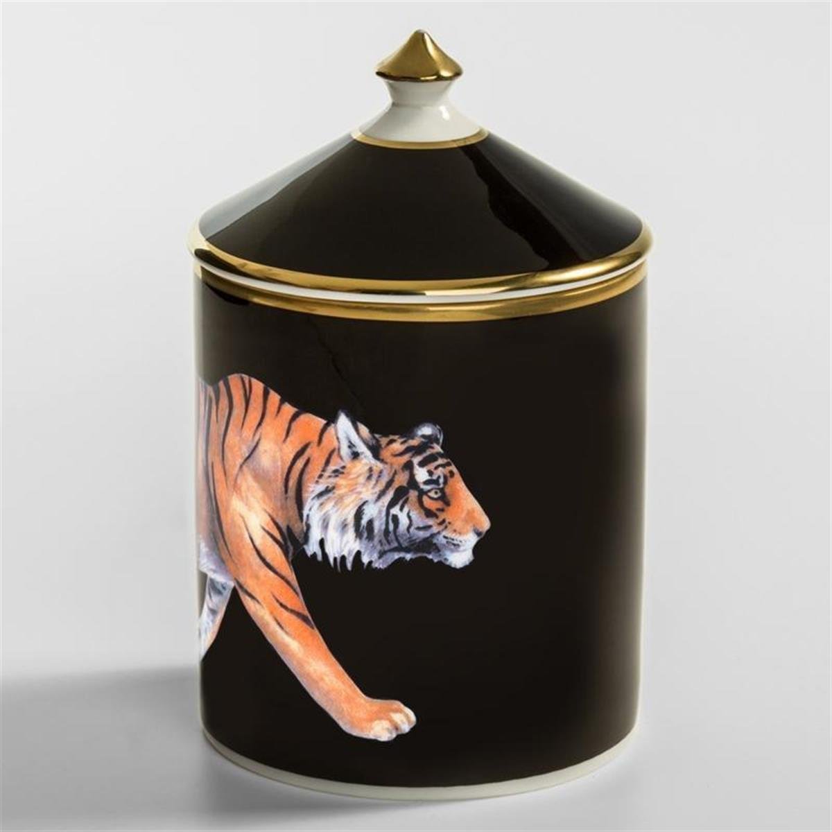 Design of LuxuryHALCYON DAYSBCMWT02LCGHALCYON DAYS MW Tiger - Black - Jasmine - Lidded Candle
