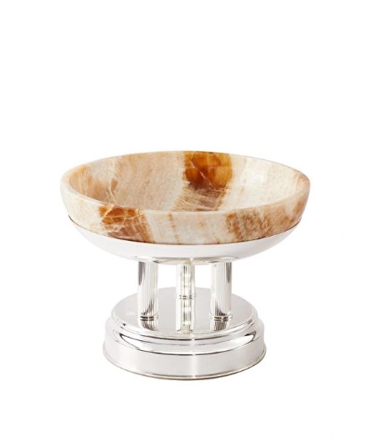 Design of LuxuryMİNVALM-005997MİNVAL HELENA  8.5 MICRON SILVER PLATED BRASS AND ONYX MARBLE