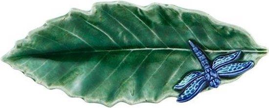 Design of LuxuryBORDALLO65024051BORDALLO Countryside Leaves Chestnut Leaf with Dragonfly 16 cm