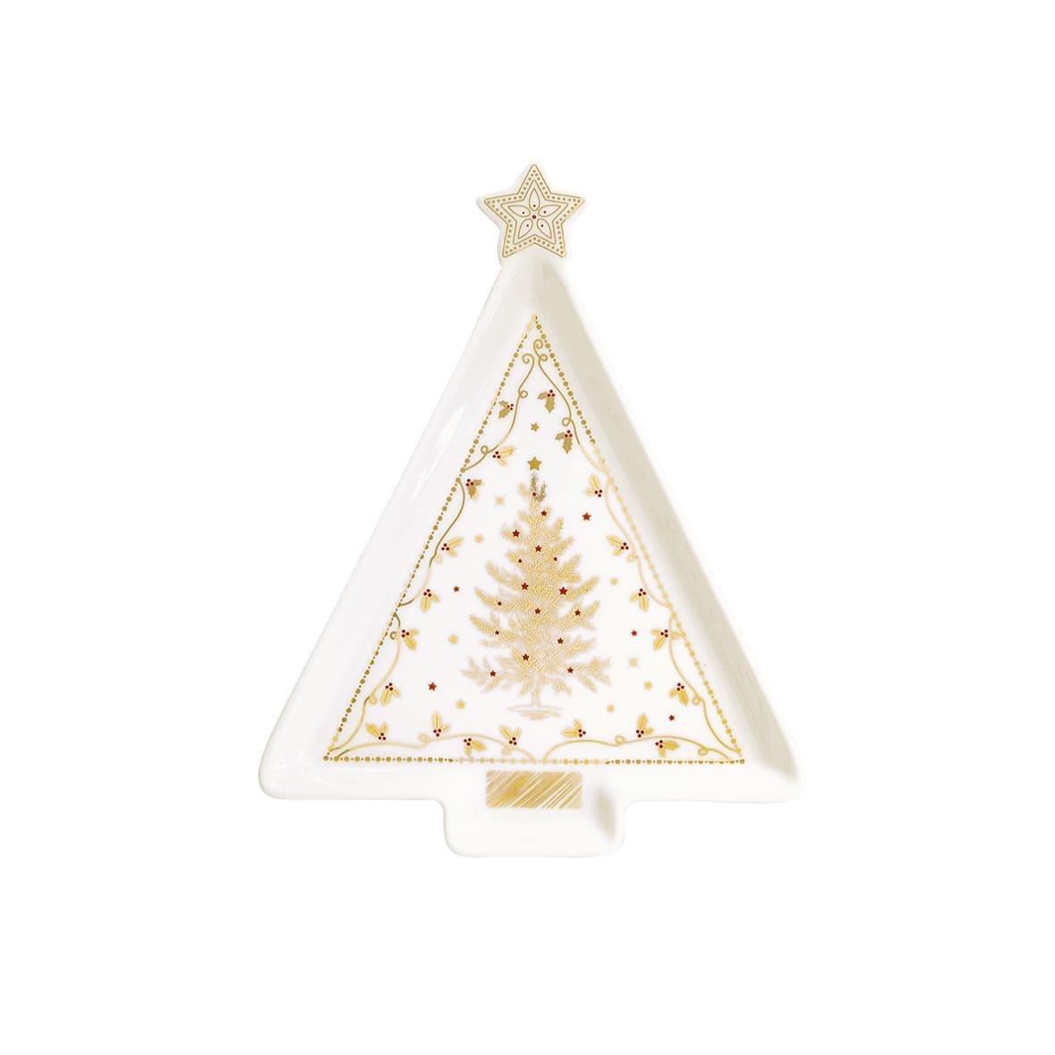 Design of LuxuryEASY LİFE1325 CHLIEasy Life Christmas Lights Porselen Tabak 21cm x 16xm