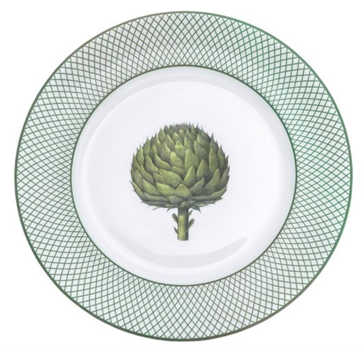 Design of LuxuryHALCYON DAYSBCKGA09DPNHalcyon Days Kitchen Garden Artichoke Trellis 10 Inch Plate