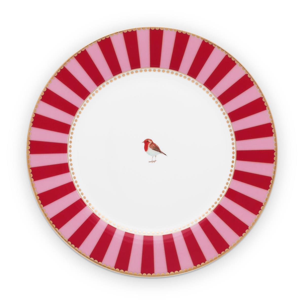 Design of LuxuryPİP STUDİO51001238Love Bird Tabak 17 Cm, Kırmızı / Pembe | designofluxury.com.tr Love Bird Tabak 17 Cm, Kırmızı / Pembe
