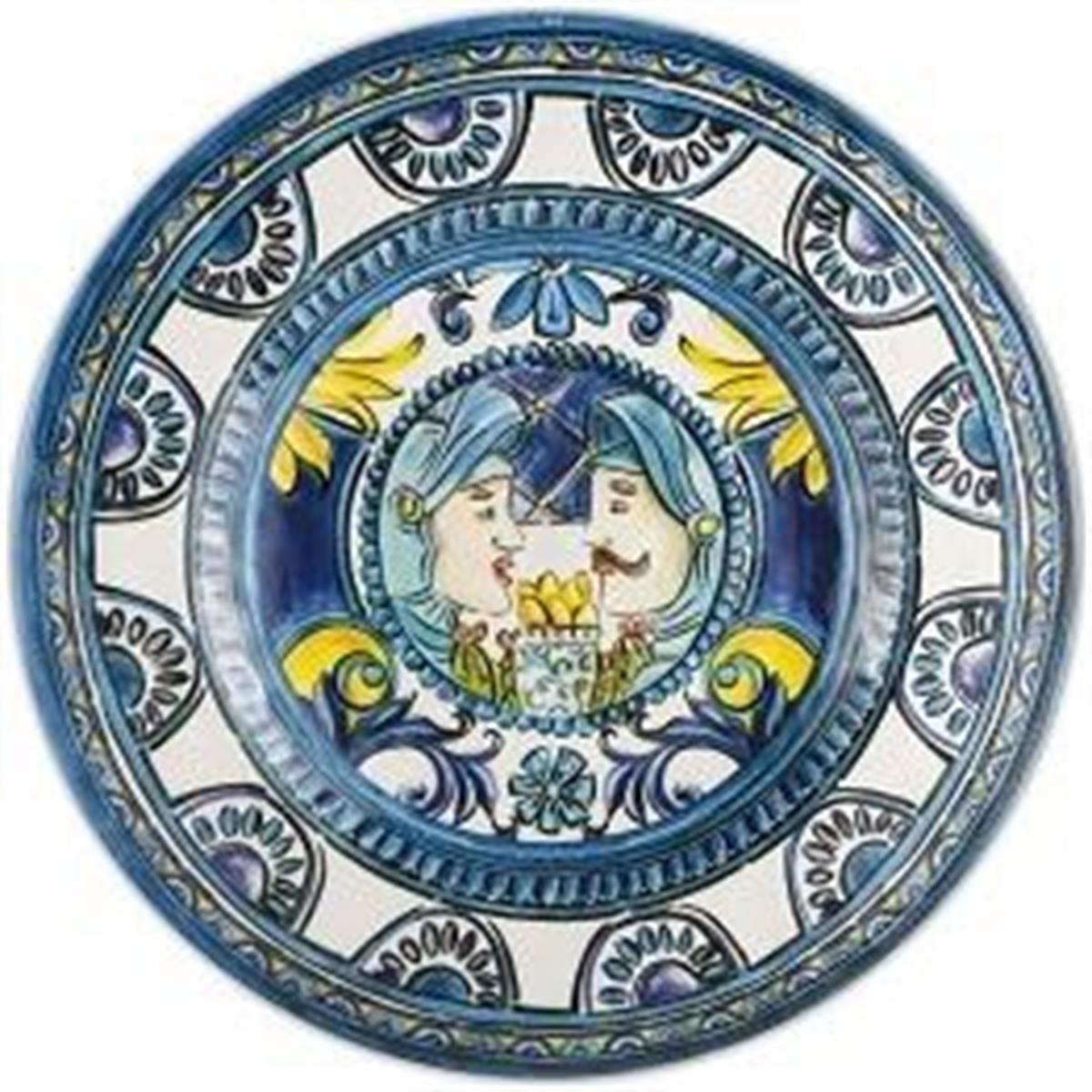Design of LuxuryBACI MİLANOBMPL3.BRM01Mavi Barok Tabak 21.5 Cm | designofluxury.com.tr Mavi Barok Tabak 21.5 Cm