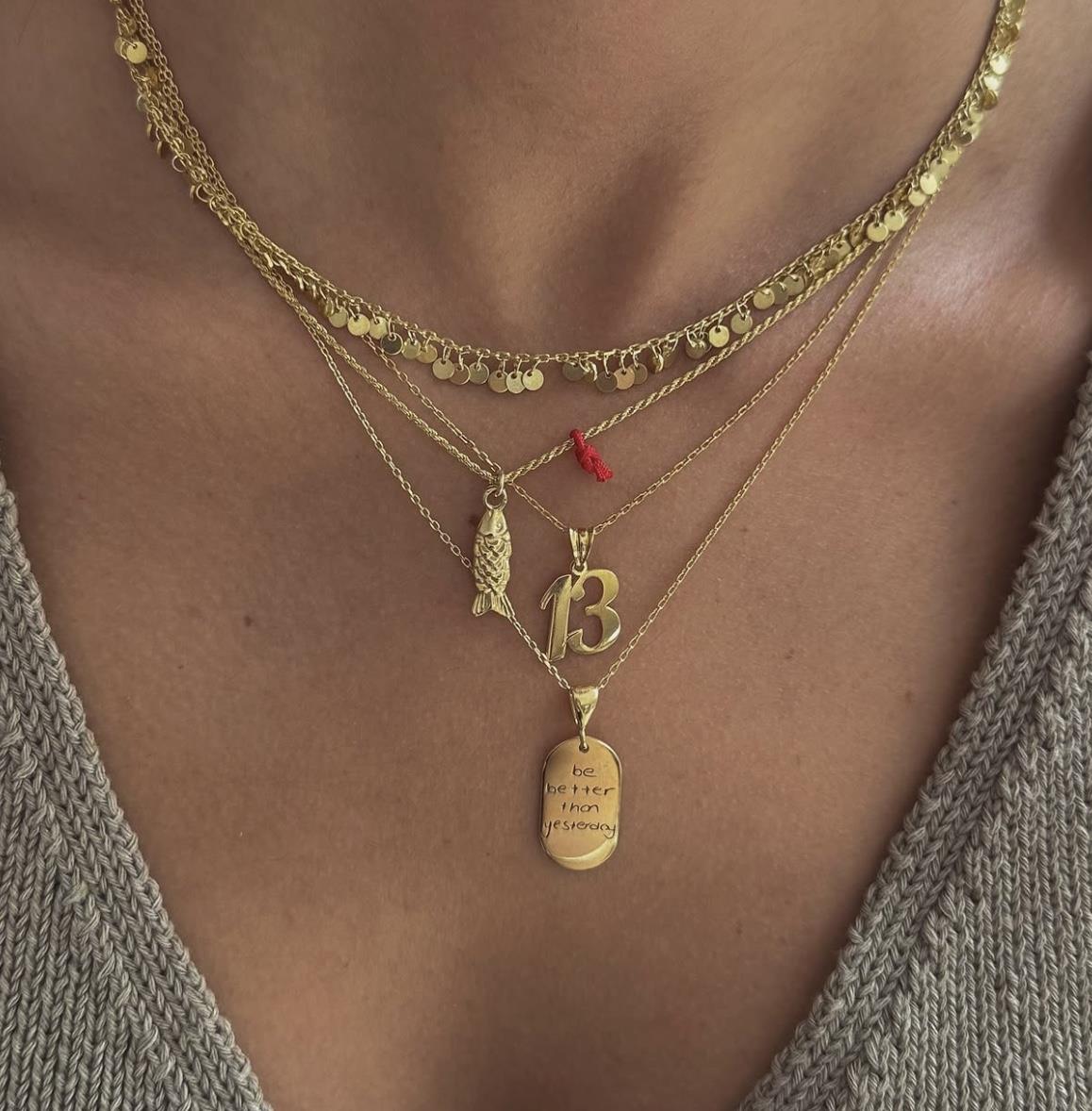 13 Sayılı Kolye-925 Ayar Gümüş