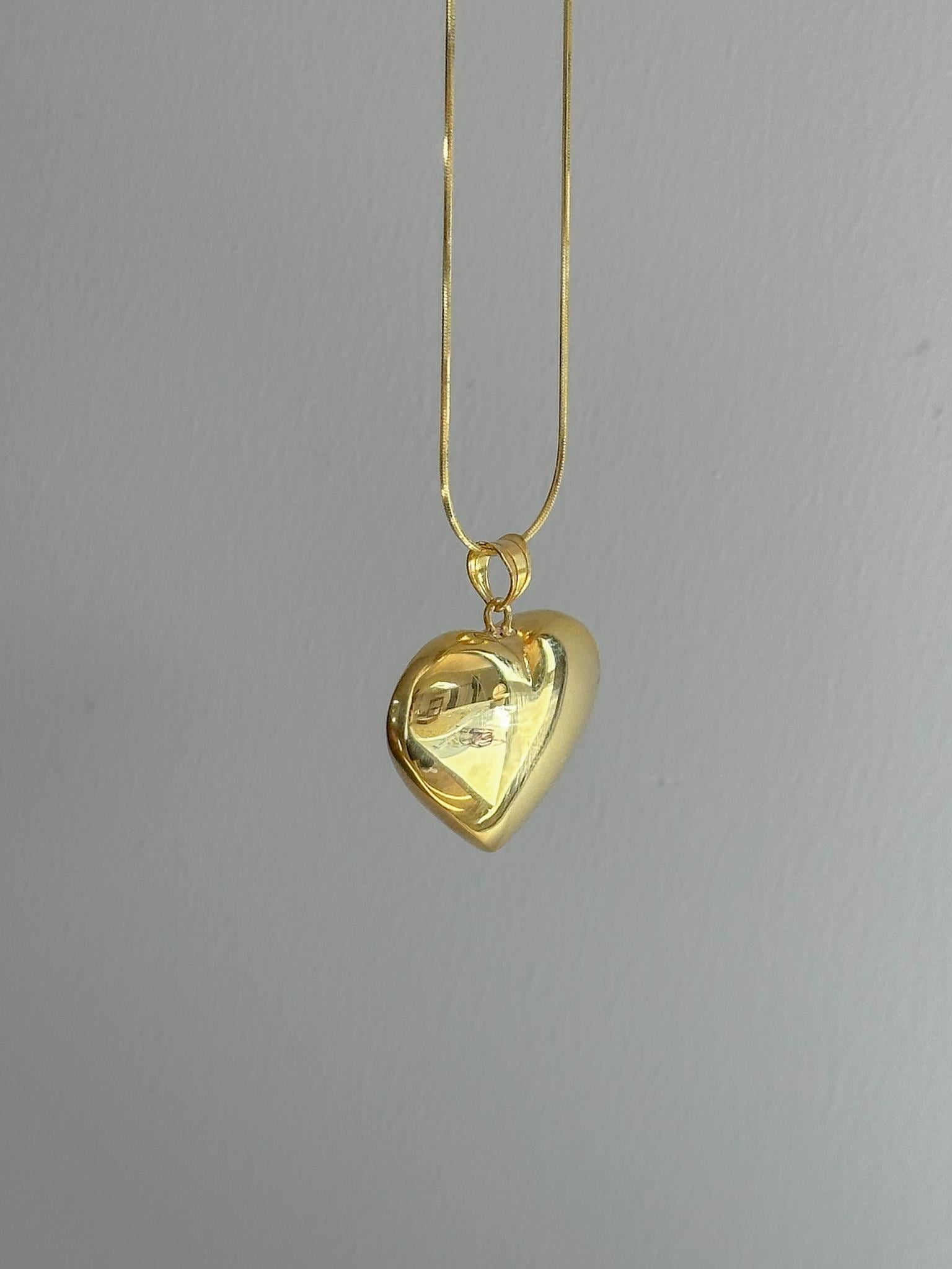 Büyük Kalp Kolye  - 925 Ayar Gümüş