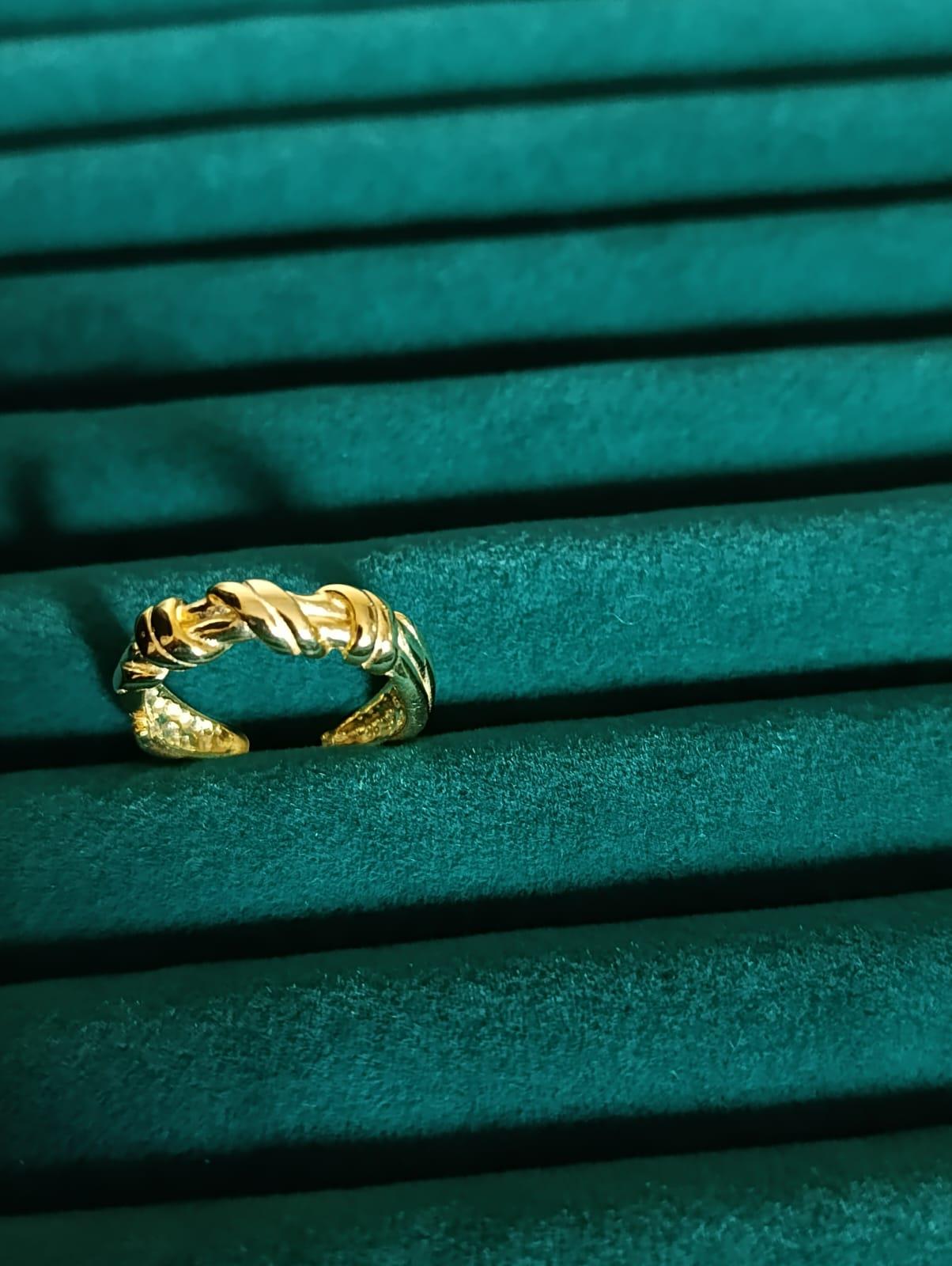 Çift Sıra Sarmal Yüzük - 925 Ayar Gümüş 