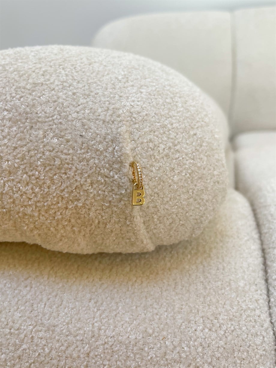 Harf Küpe - Tek - 925 Ayar Gümüş