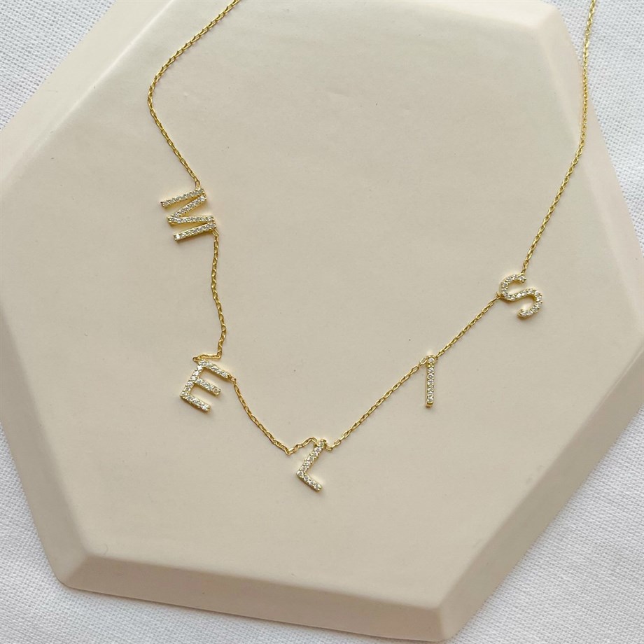 Kişiye Özel İsim Kolye - 925 Ayar Gümüş