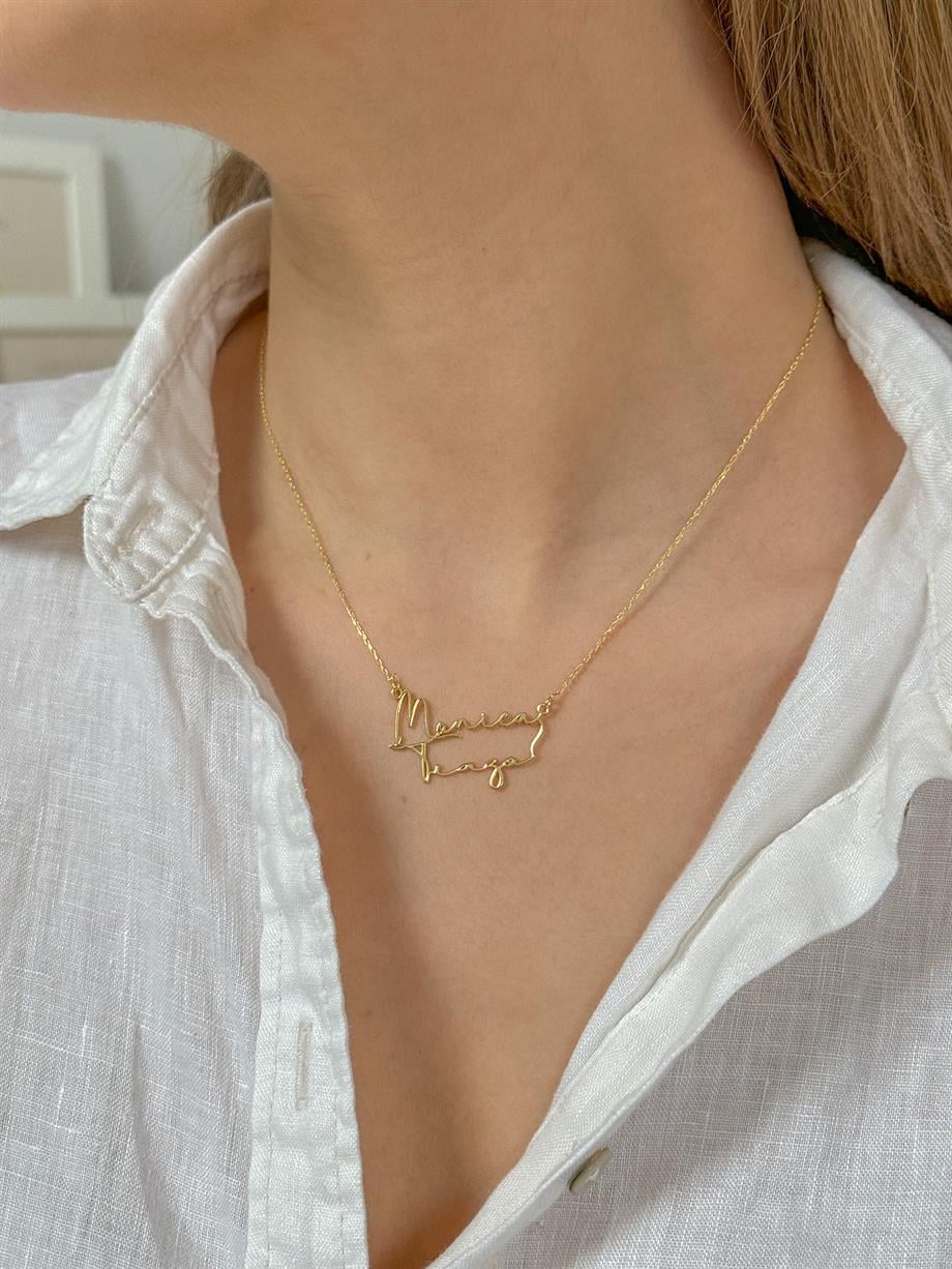 Kişiye Özel İsim Kolye - 925 Ayar Gümüş