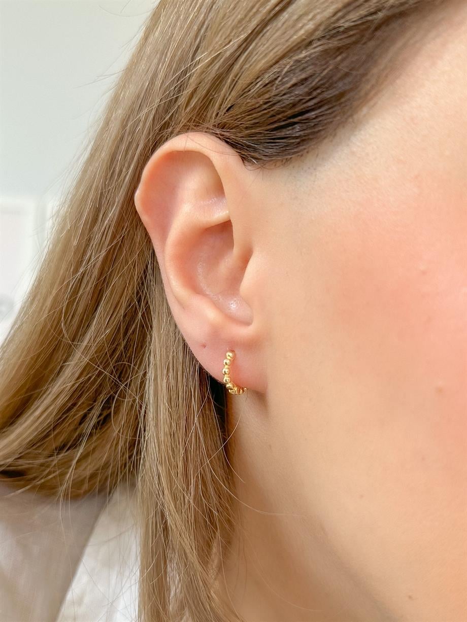 Mini Halka Küpe - Tek - 925 Ayar Gümüş