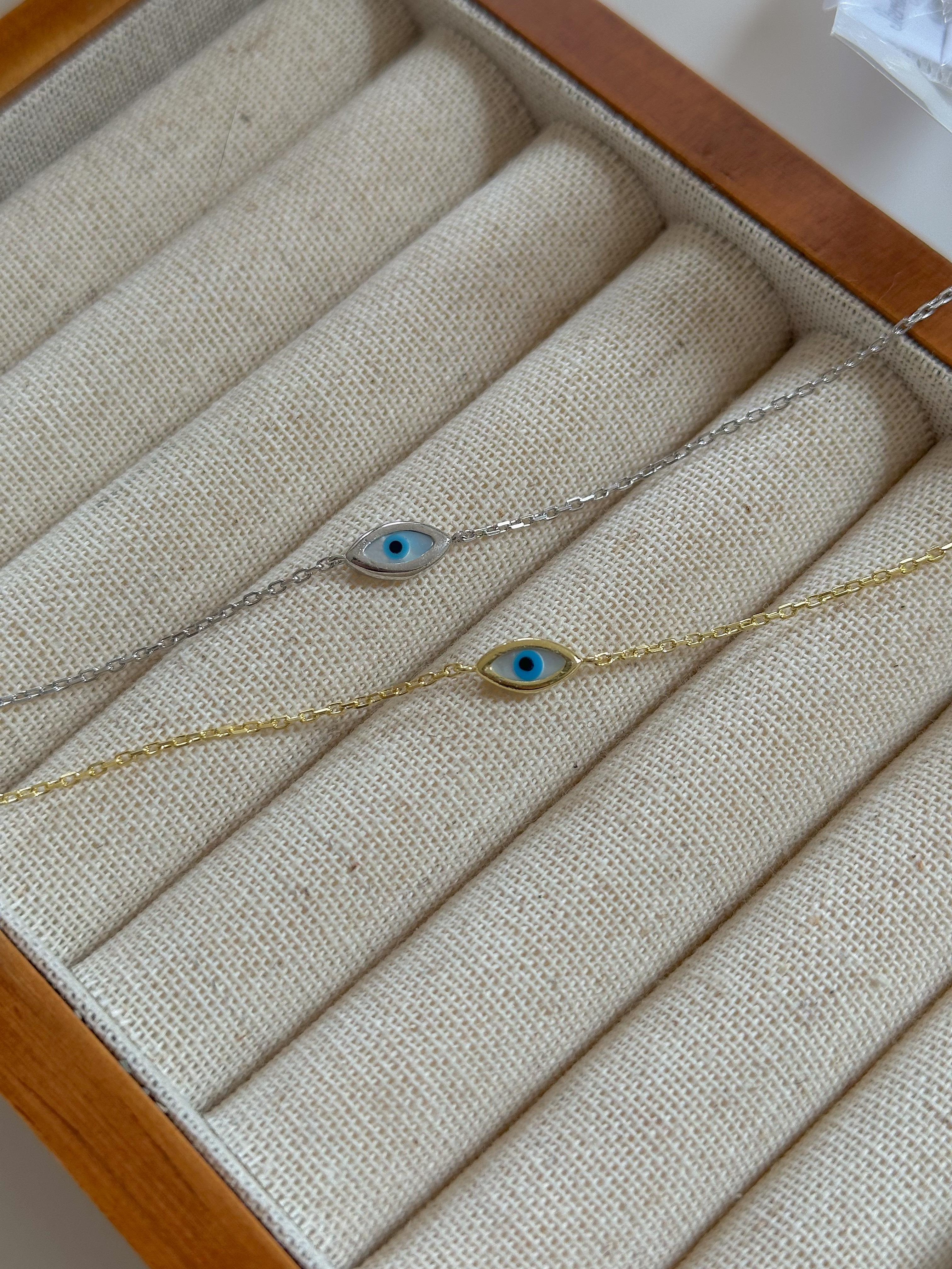 Minik Göz Bileklik -  925 Ayar Gümüş