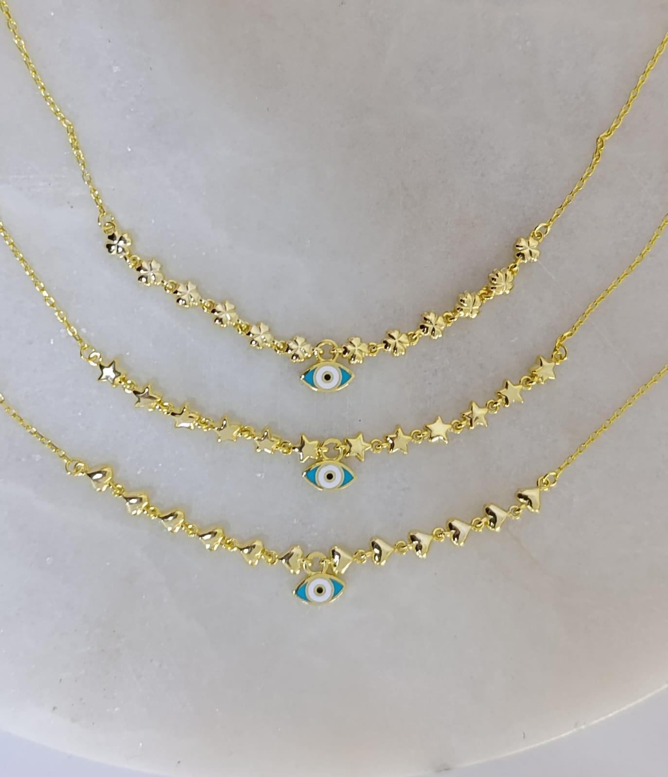 Nazar Boncuklu Trend Kolye-925 Ayar Gümüş