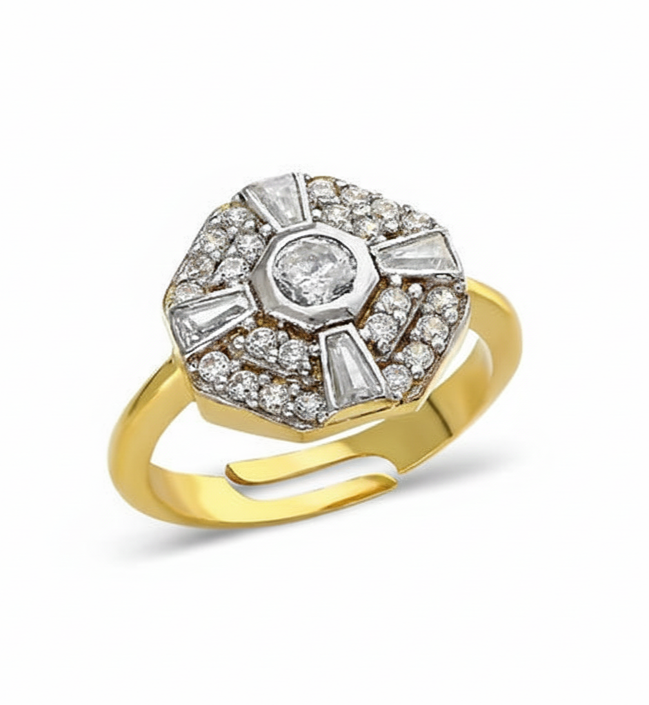 Örümcek Ağı Tasarım Yüzük - 925 Ayar Gümüş 