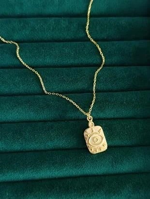 Vintage Sembol Kolye-925 Ayar Gümüş 
