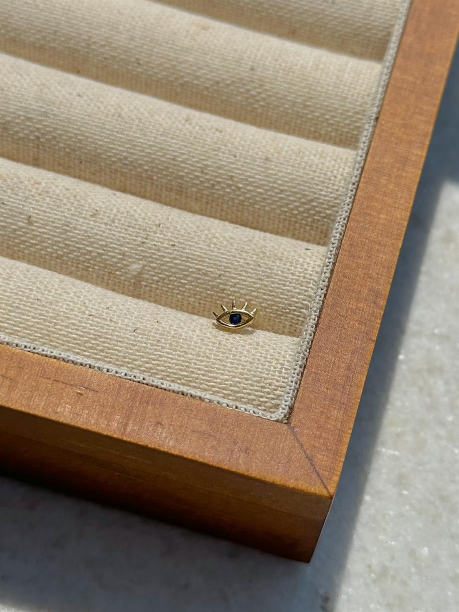 Zircon Taşlı Piercing - 925 Ayar Gümüş