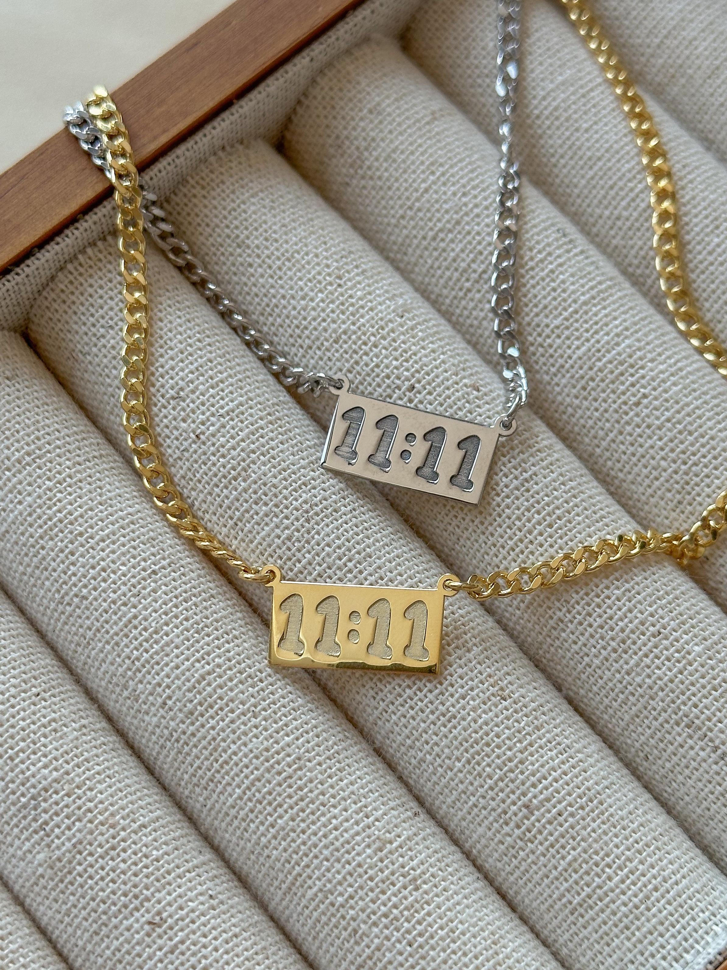 11:11 Kolye  - 925 Ayar Gümüş