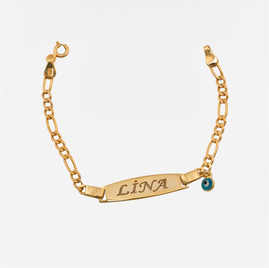 Bebek İsim Künye Bileklik - 925 Ayar Gümüş