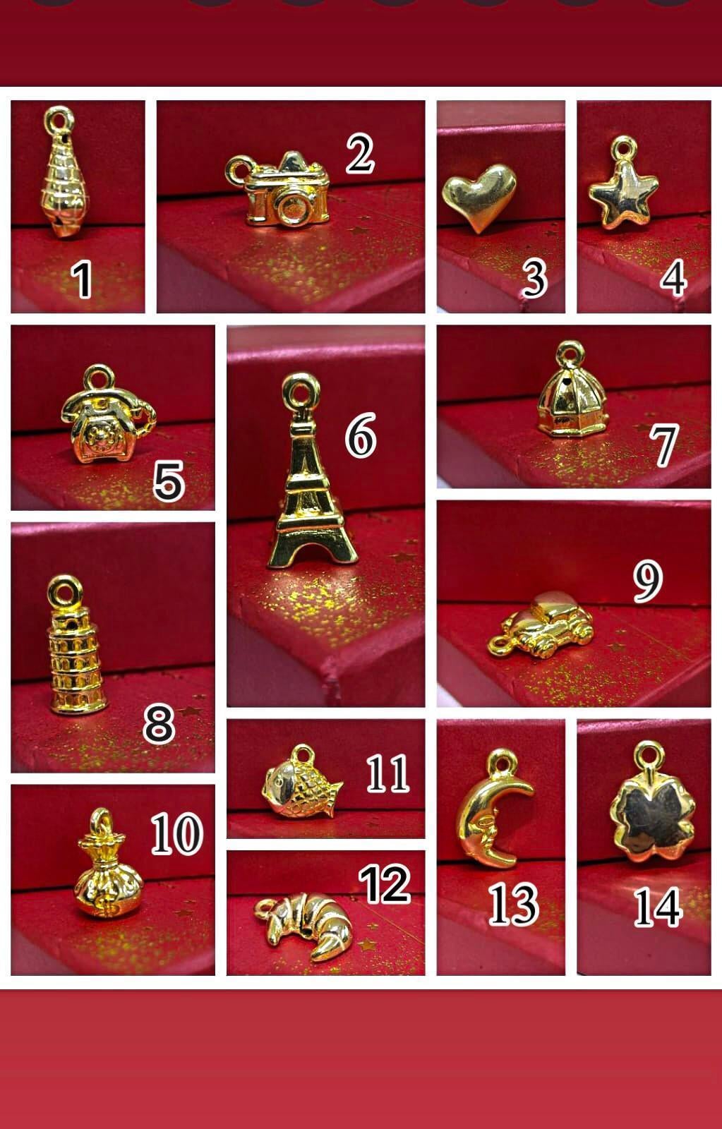 Charm Kolye (3'lü)- 925 Ayar Gümüş