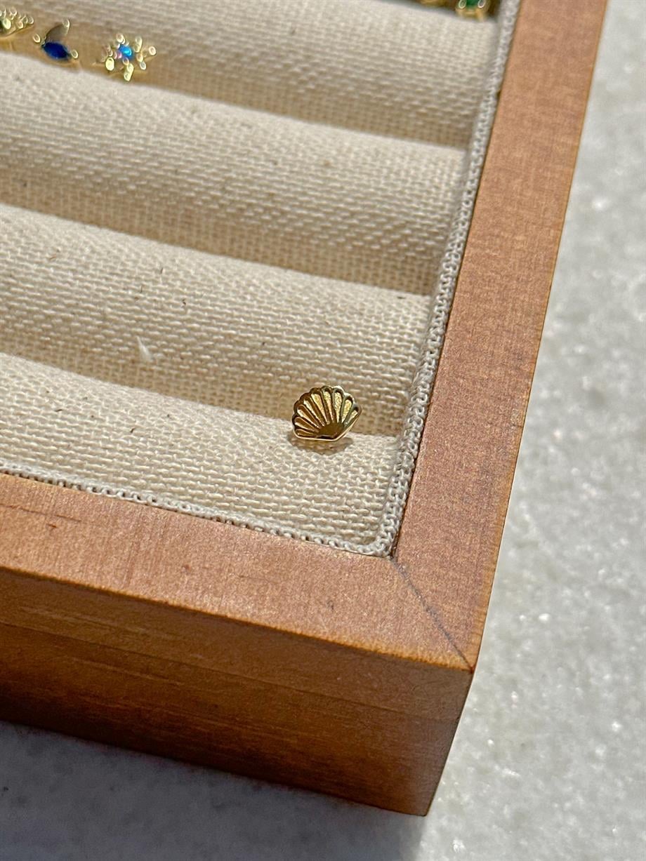 Deniz Kabuğu Piercing - 925 Ayar Gümüş