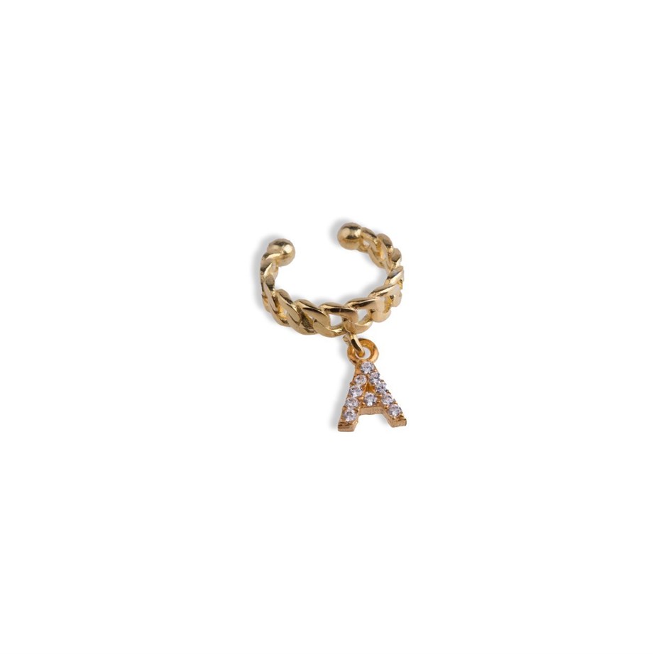 Kişiye Özel Burgu Earcuff - Tek - 925 Ayar Gümüş