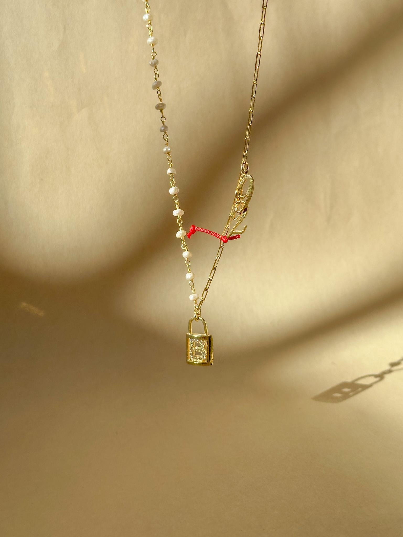 Kişiye Özel Çoklu Cham Kolye  - 925 Ayar Gümüş