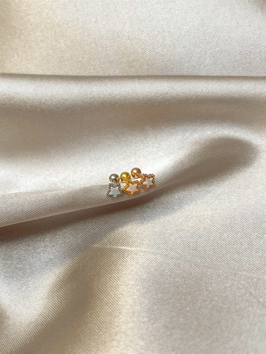 Minik Opal Taşlı Piercing
