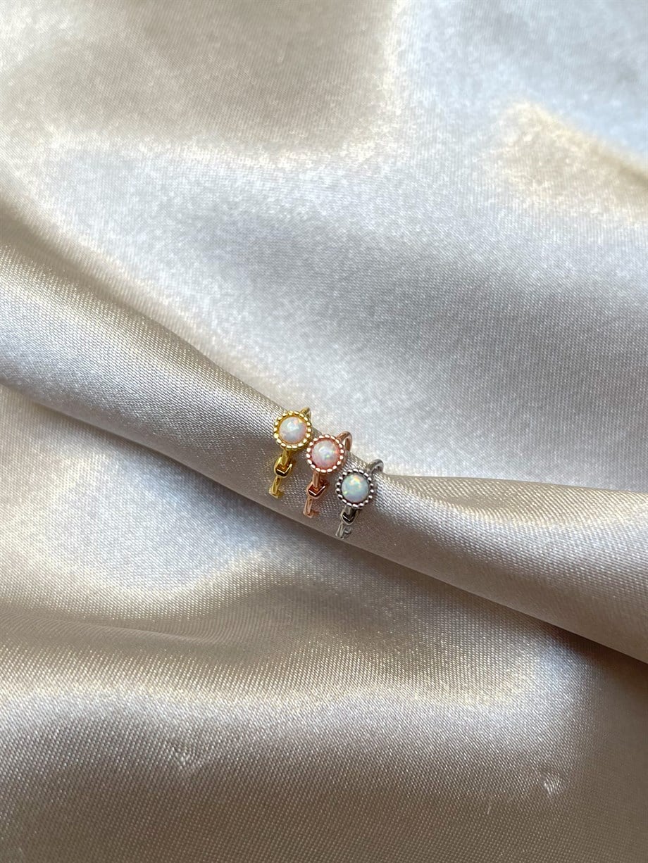 Minik Opal Taşlı Piercing