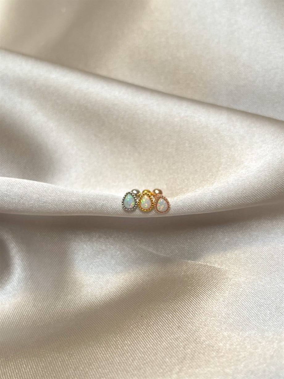 Minik Opal Taşlı Piercing