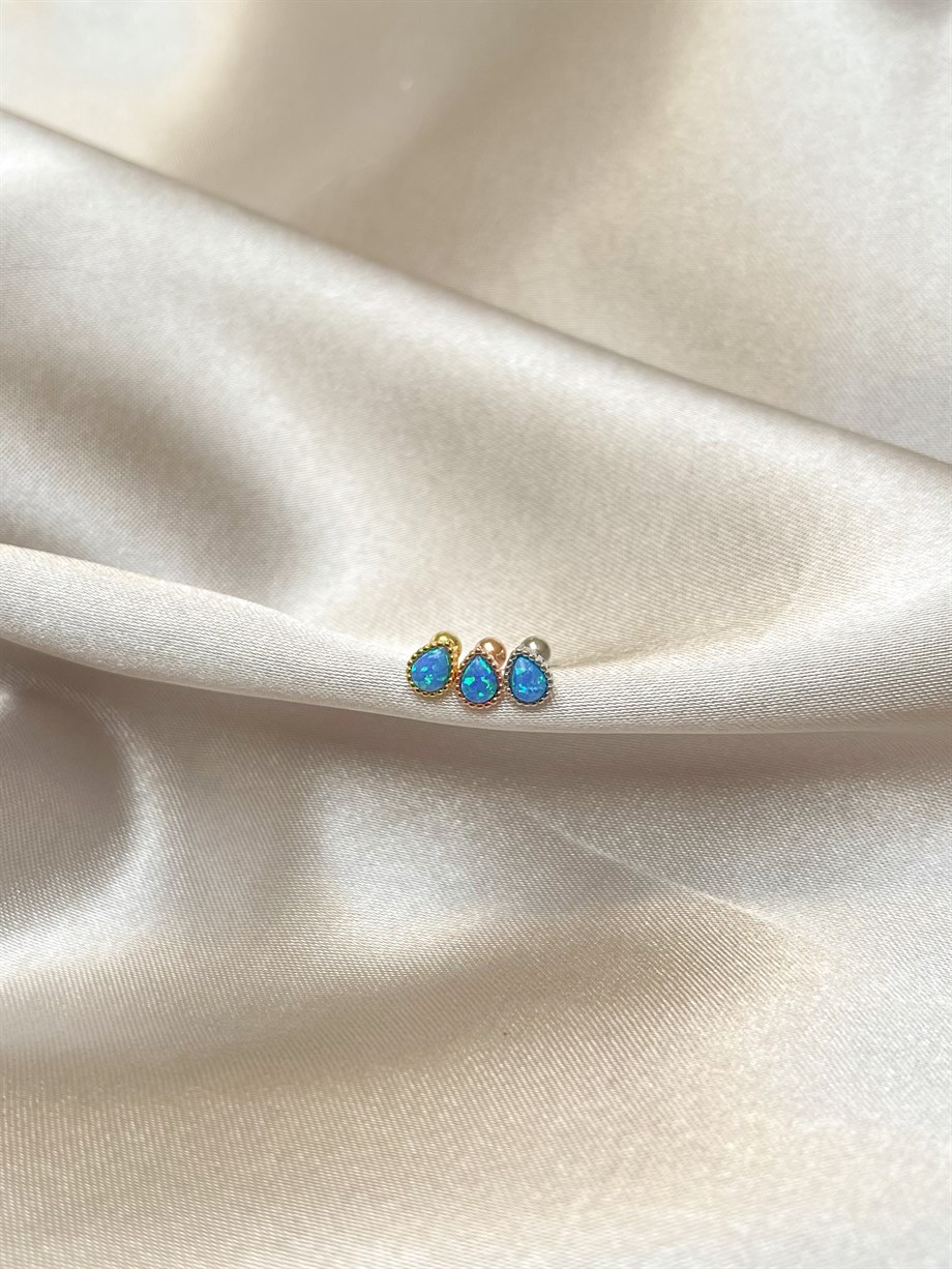 Minik Opal Taşlı Piercing