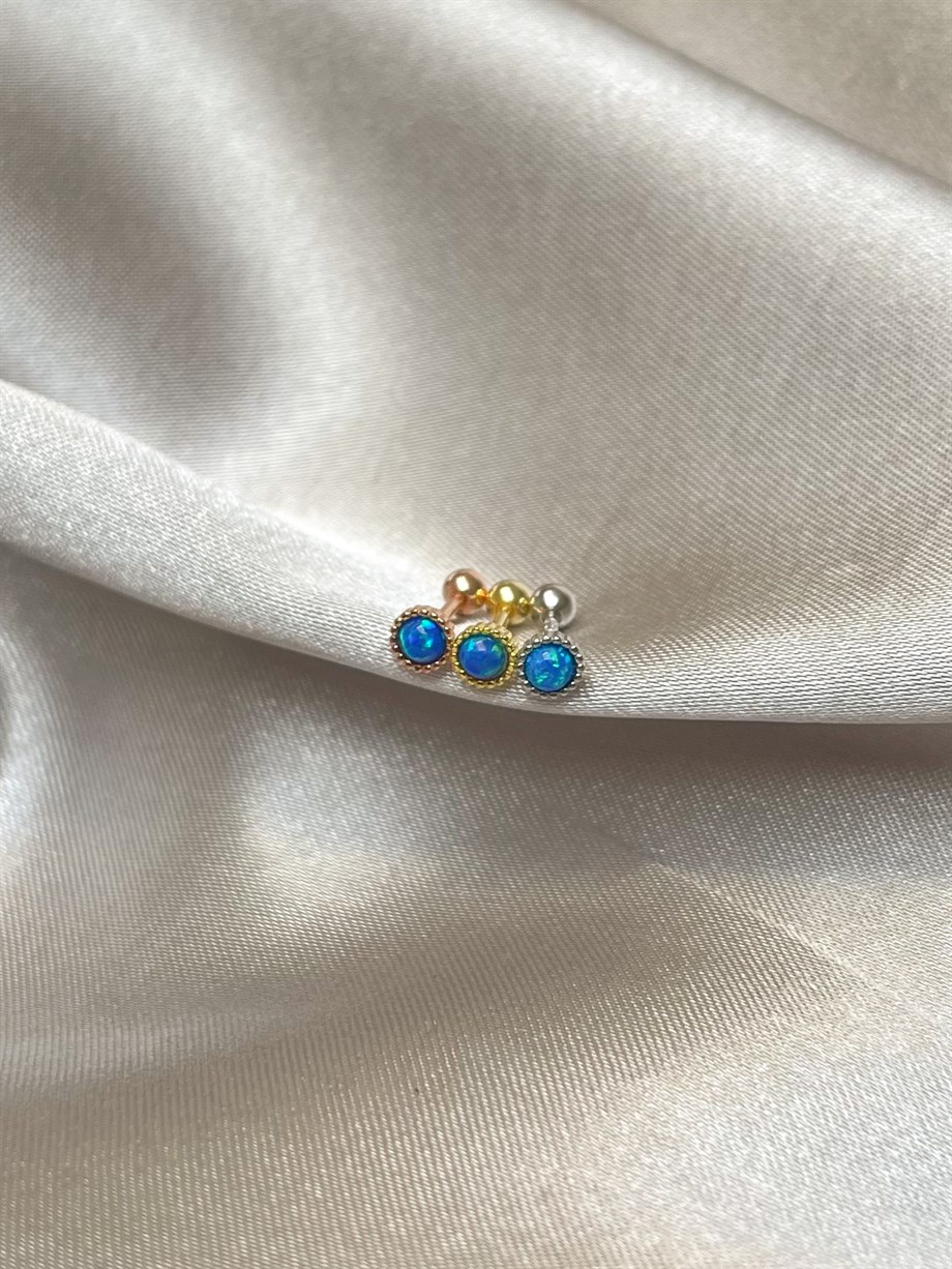 Minik Opal Taşlı Piercing