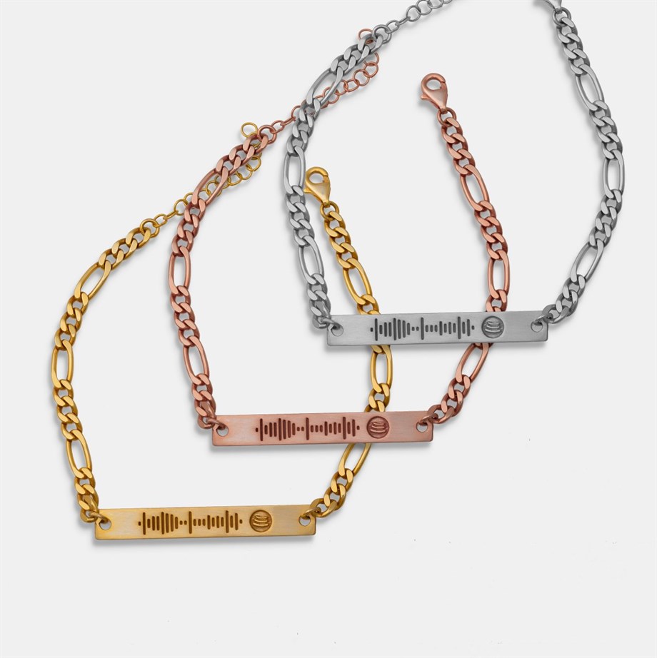 Spotify Bileklik - 925 Ayar Gümüş