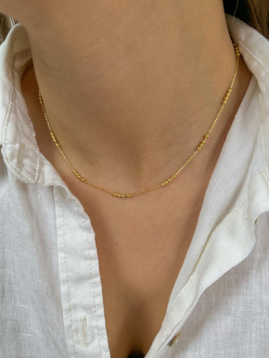 Toplu Zincir Kolye - 925 Ayar Gümüş