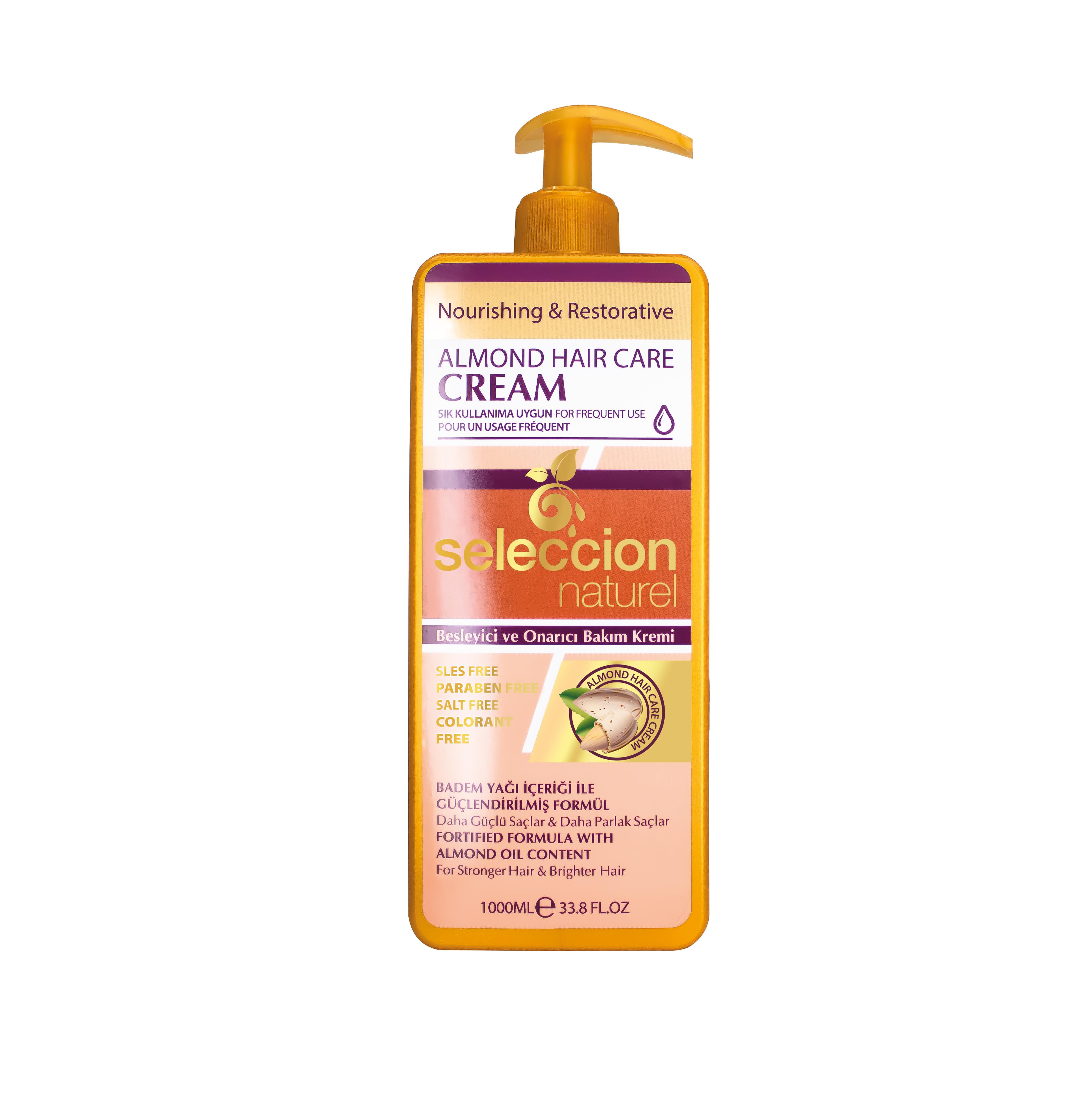 Seleccion NaturelSeleccion Naturel 1000Ml Sac Kremı Badem Yagı Ozlu