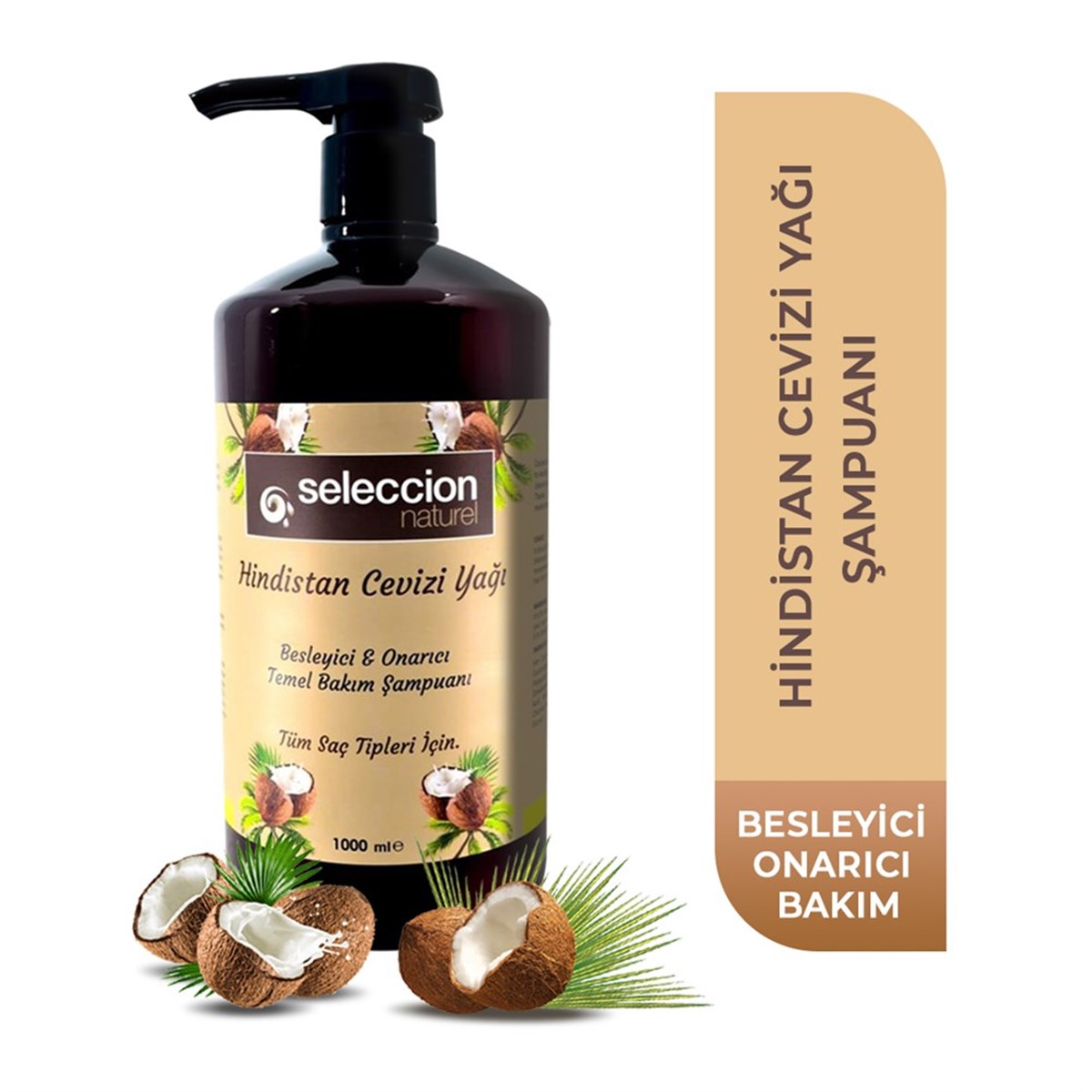 Seleccıon NaturelSeleccion Naturel 1000Ml Hindistan Cevizi Yağı Özlü Şampuan