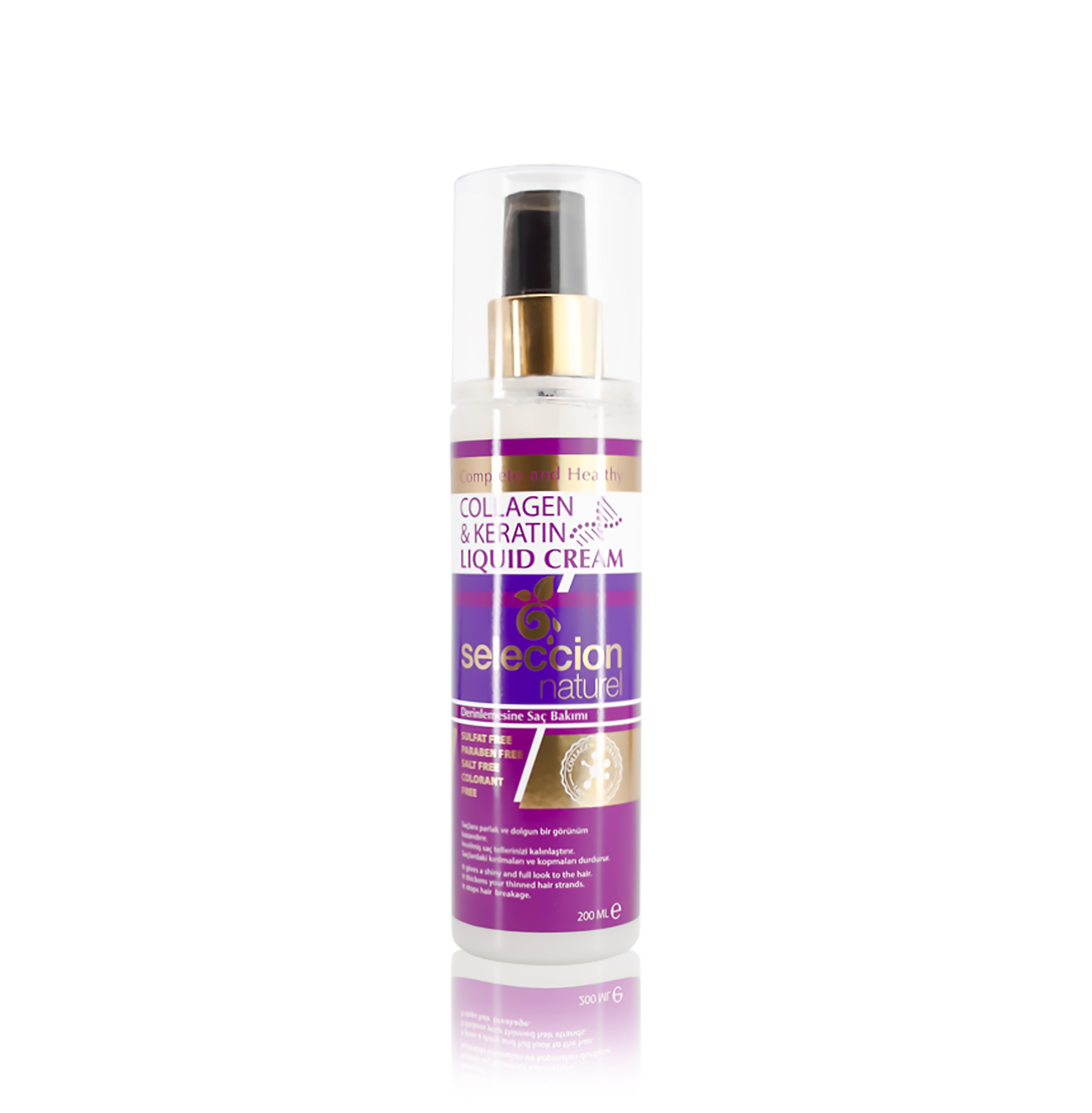 Seleccion NaturelSeleccion Naturel 200Ml Collagen & Keratin Liquid Cream Derinlemesine Sıvı Saç Kremi