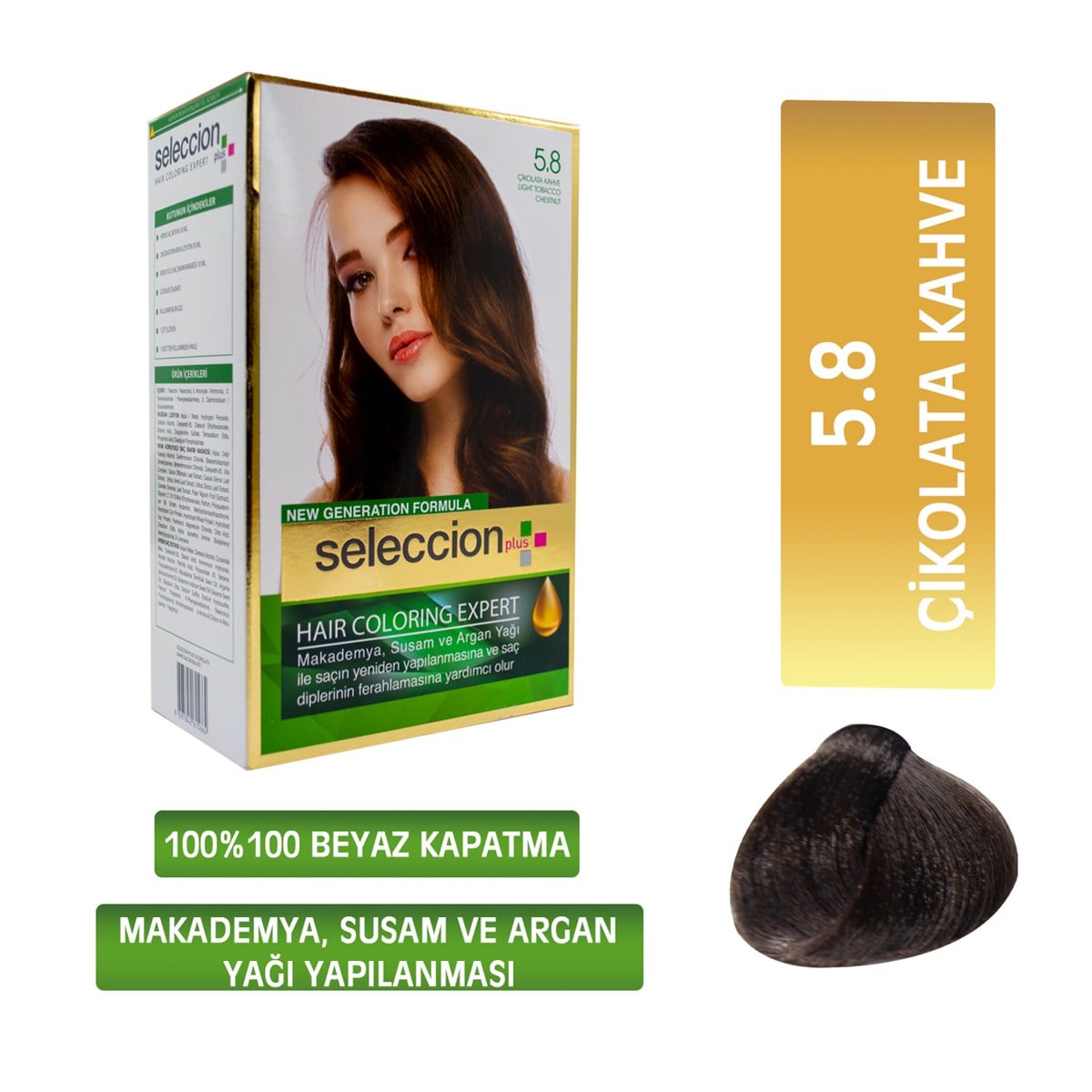 Seleccıon PlusSeleccion Plus Set Boya 5.8 Çikolata Kahve