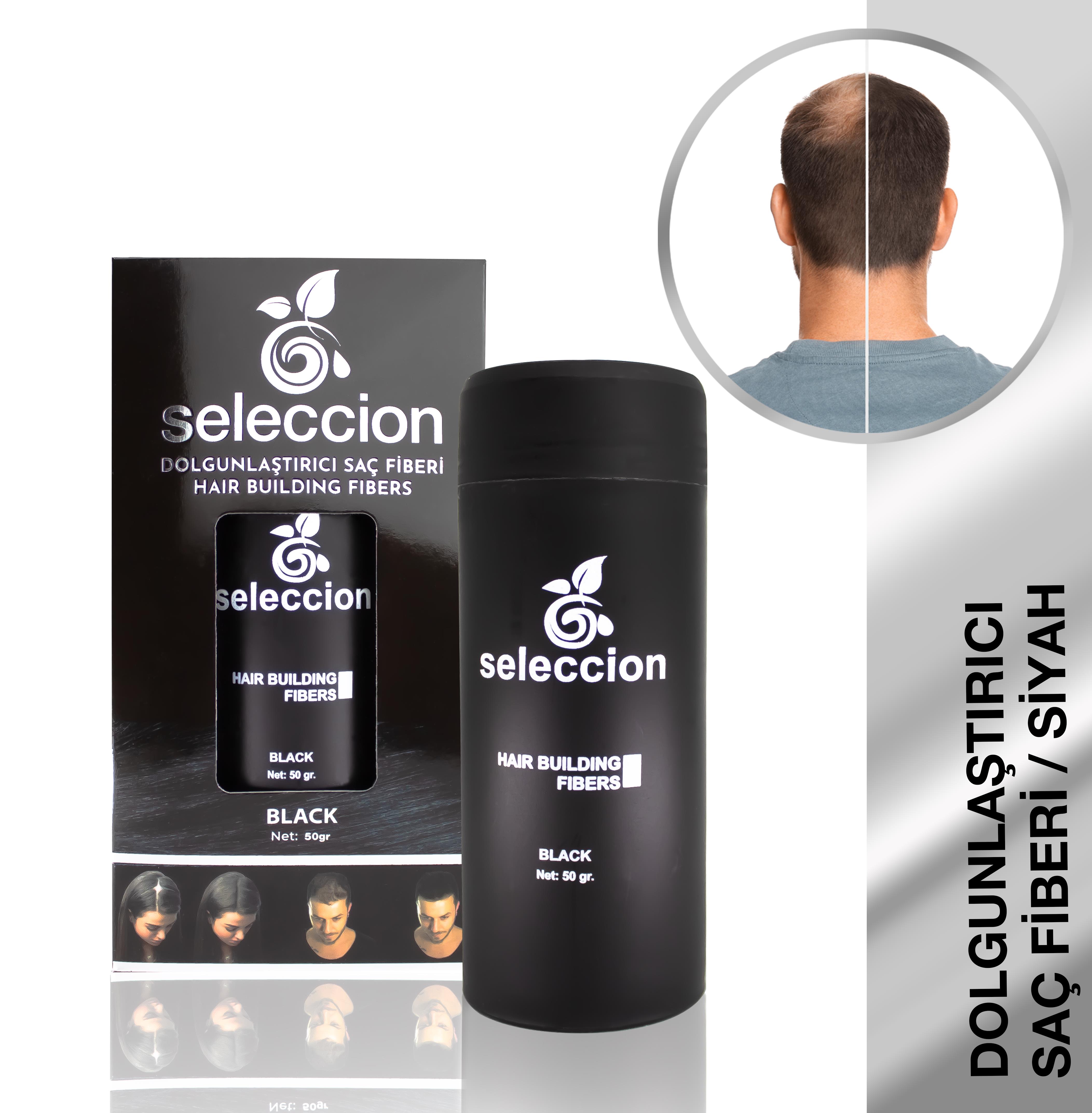 SeleccionSeleccion Hair Building Fibers -  Black