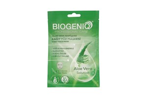 Biogeniq Biogeniq Maskesi 25 Gr Aloe Vera İçerikli Kağıt Yüz Maskesi