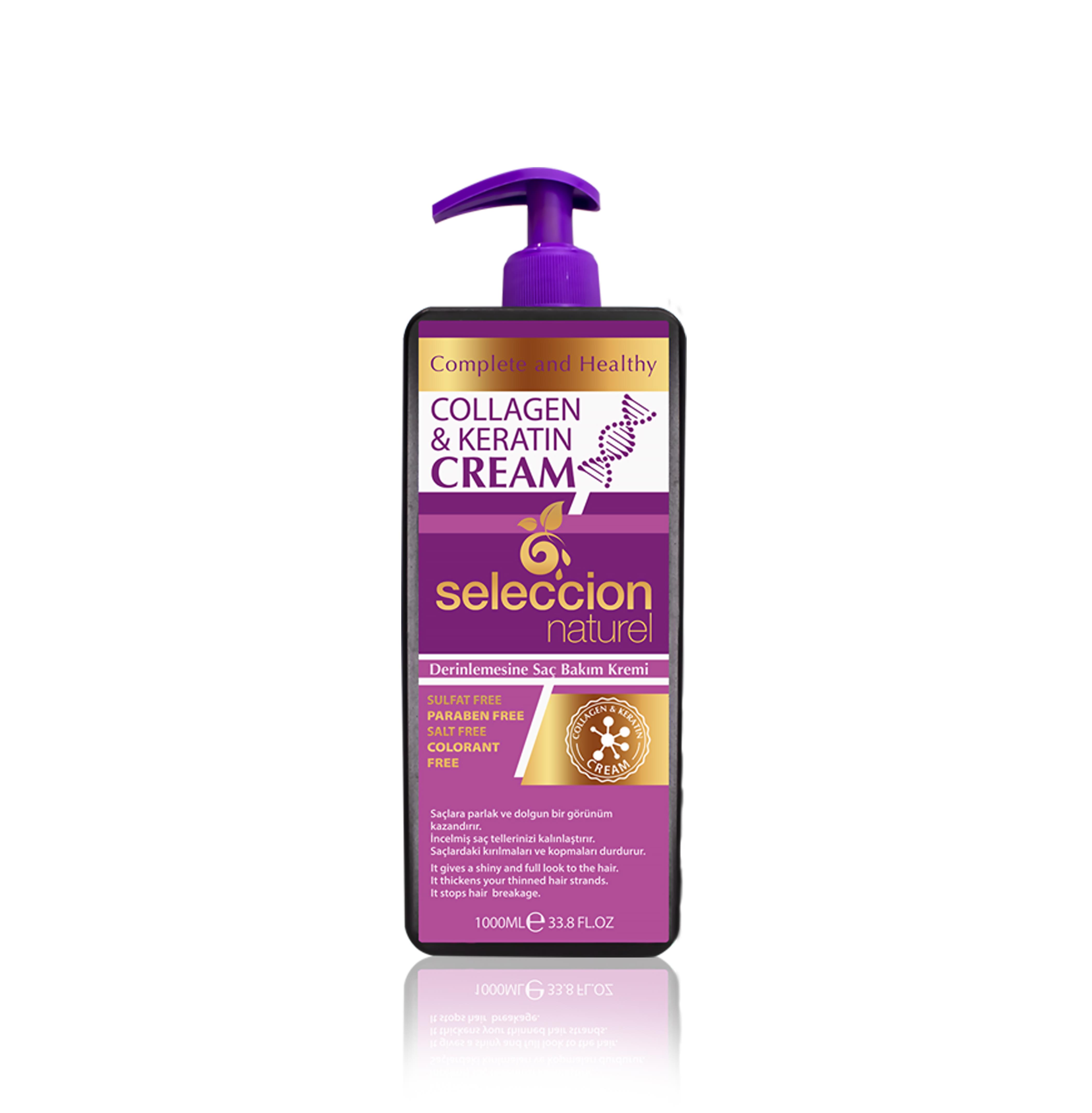 Seleccion NaturelSeleccion Naturel 1000Ml Collagen & Keratin Saç Bakım Kremi