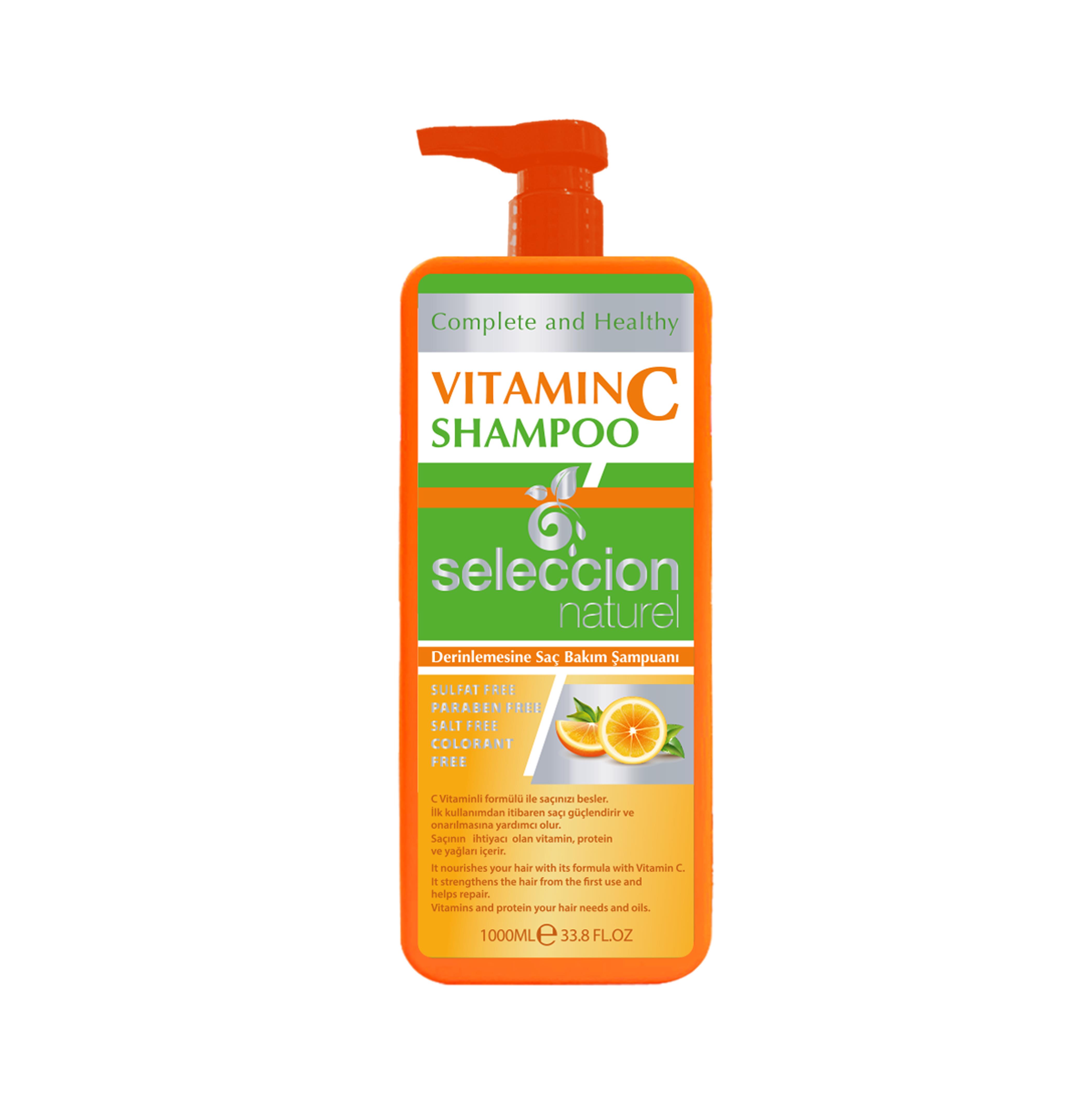 Seleccion NaturelSeleccion Naturel 1000Ml Vitamin C Shampoo Derinlemesine Saç Bakım Şampuanı