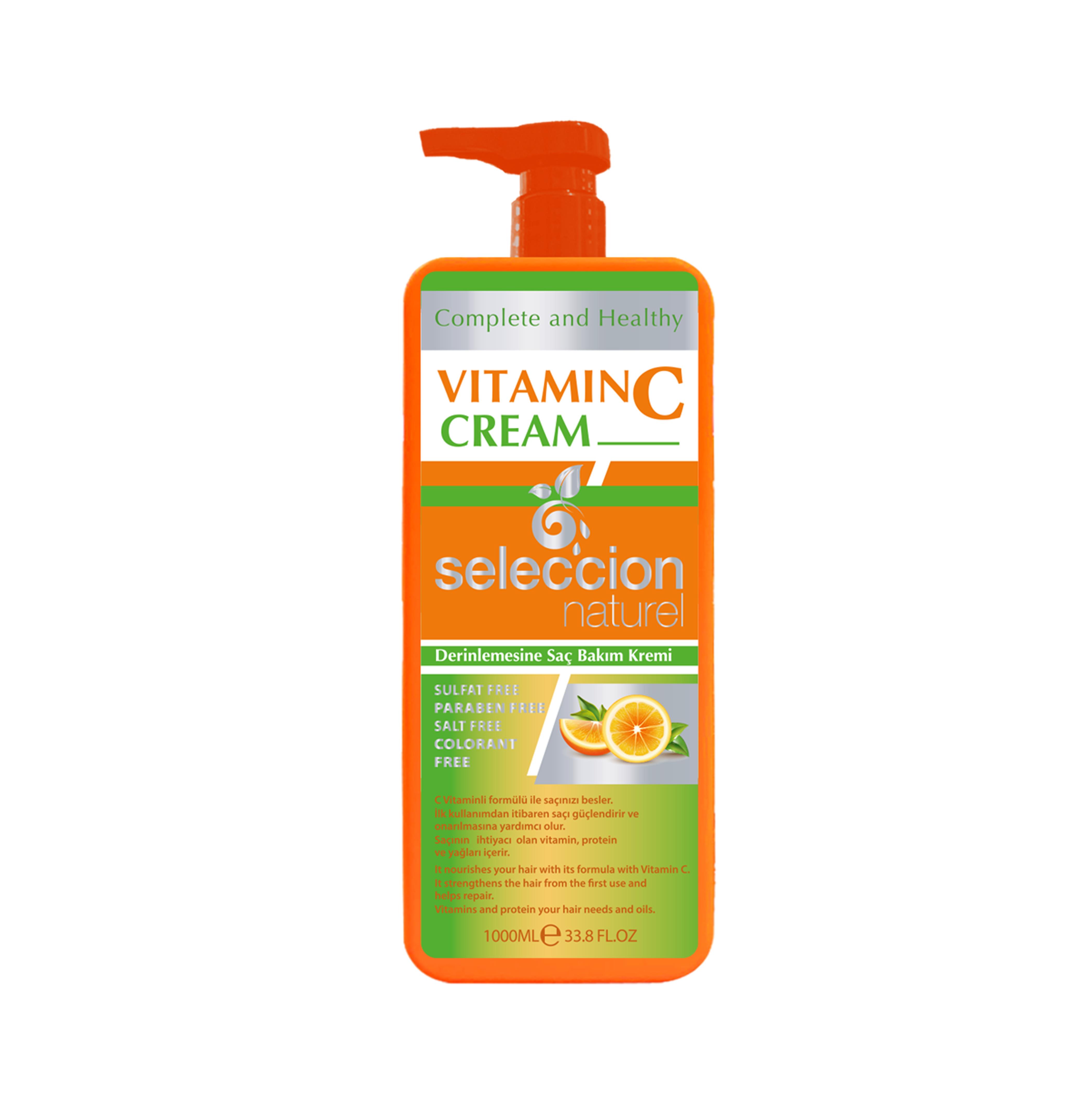 Seleccion NaturelSeleccion Naturel 1000Ml Vitamin C Cream Derinlemesine Saç Bakım Kremi